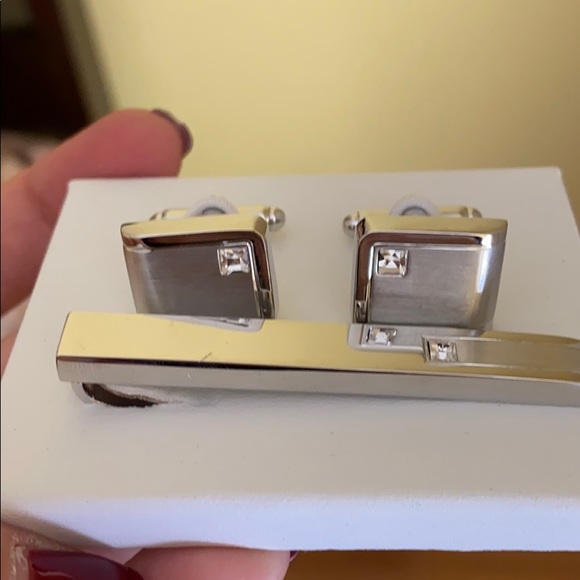 NWOT Geoffrey Been Cufflinks & Tie Clip set - Picture 6 of 6